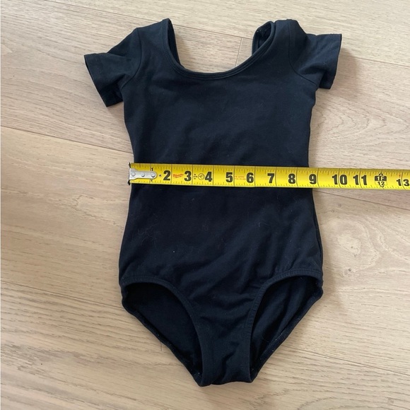 Black Leotard Toddler Ballet Leotard with open bow back dance - Picture 5 of 5